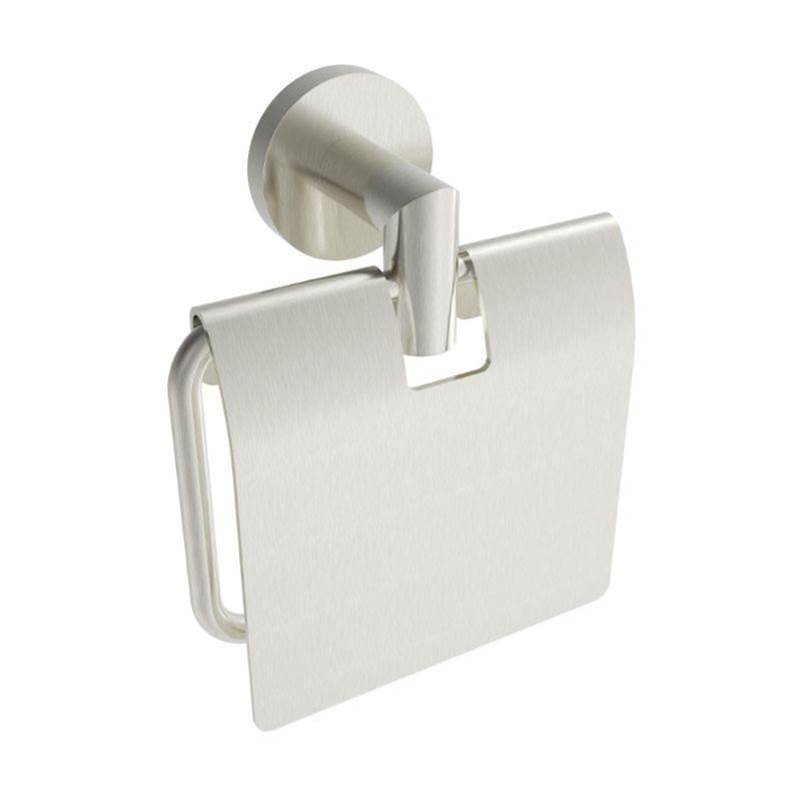 ICO Bath Summit Toilet Paper Holder With Cover - Brushed Nickel-related