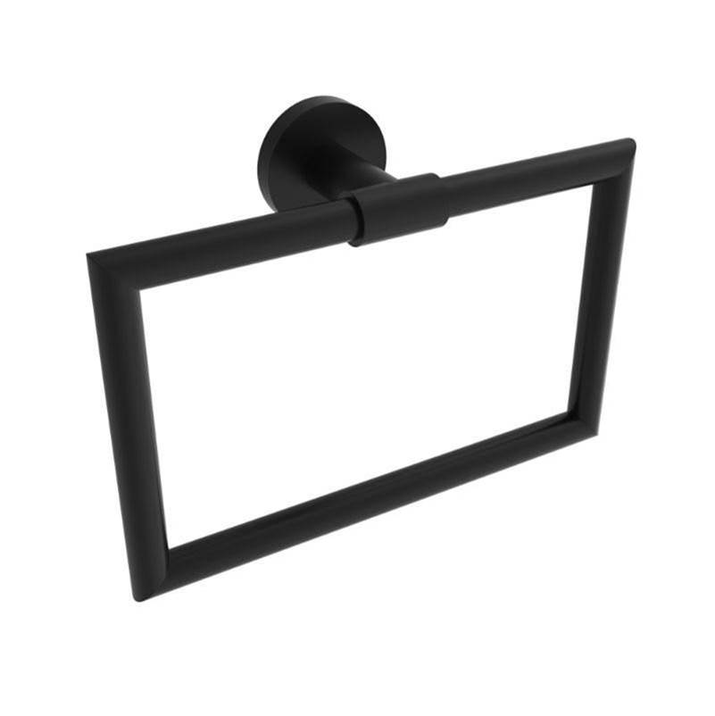 ICO Bath Summit Towel Ring - Matte Black-shop