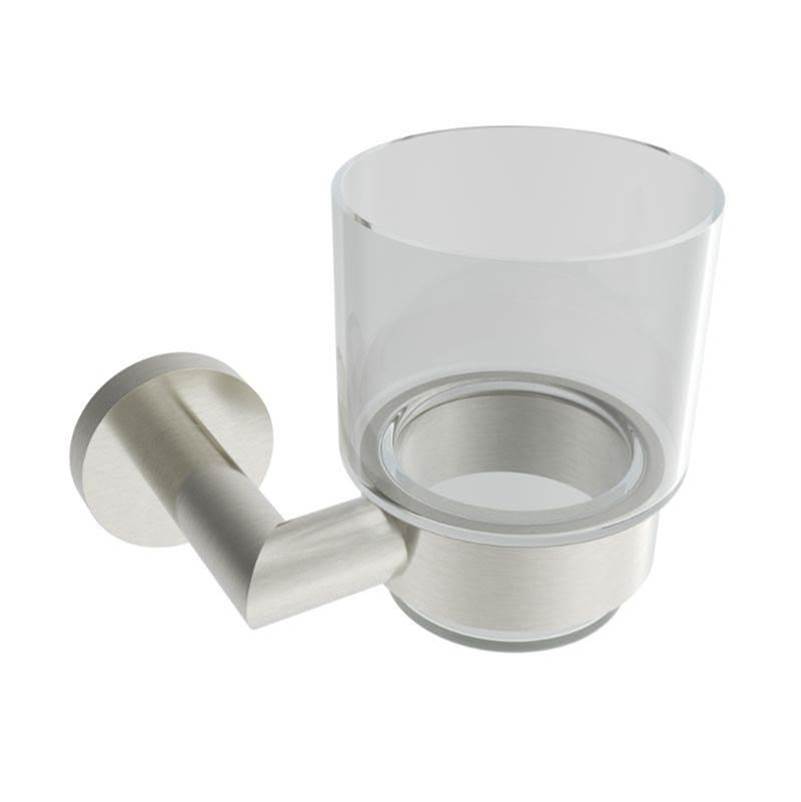 ICO Bath Summit Glass Tumbler - Brushed Nickel-related