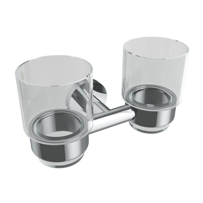 ICO Bath Summit Double Glass Tumbler - Chrome-related