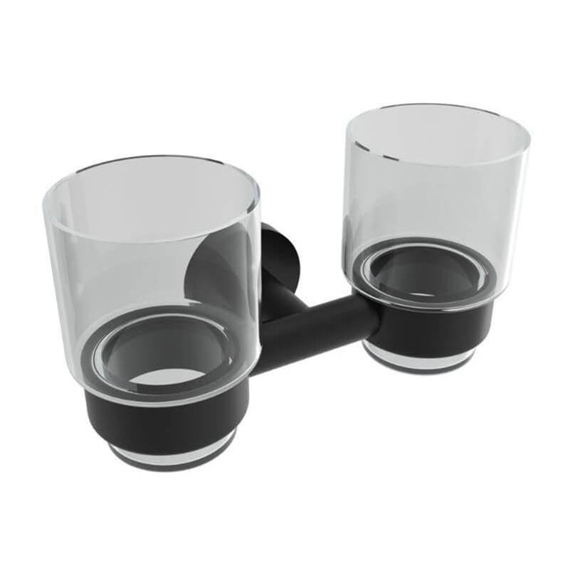 ICO Bath Summit Double Glass Tumbler - Matte Black-related