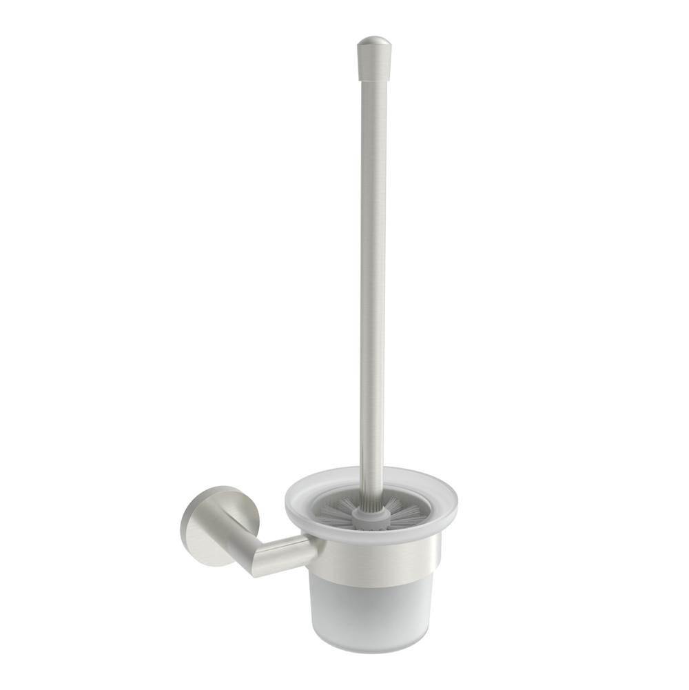 ICO Bath Summit Wall-Mounted Toilet Brush - Brushed Nickel-shop