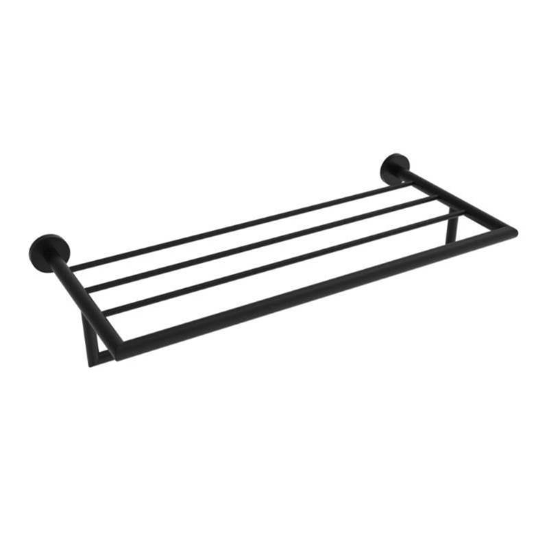 ICO Bath Summit Towel Shelf With Bar - Matte Black-related