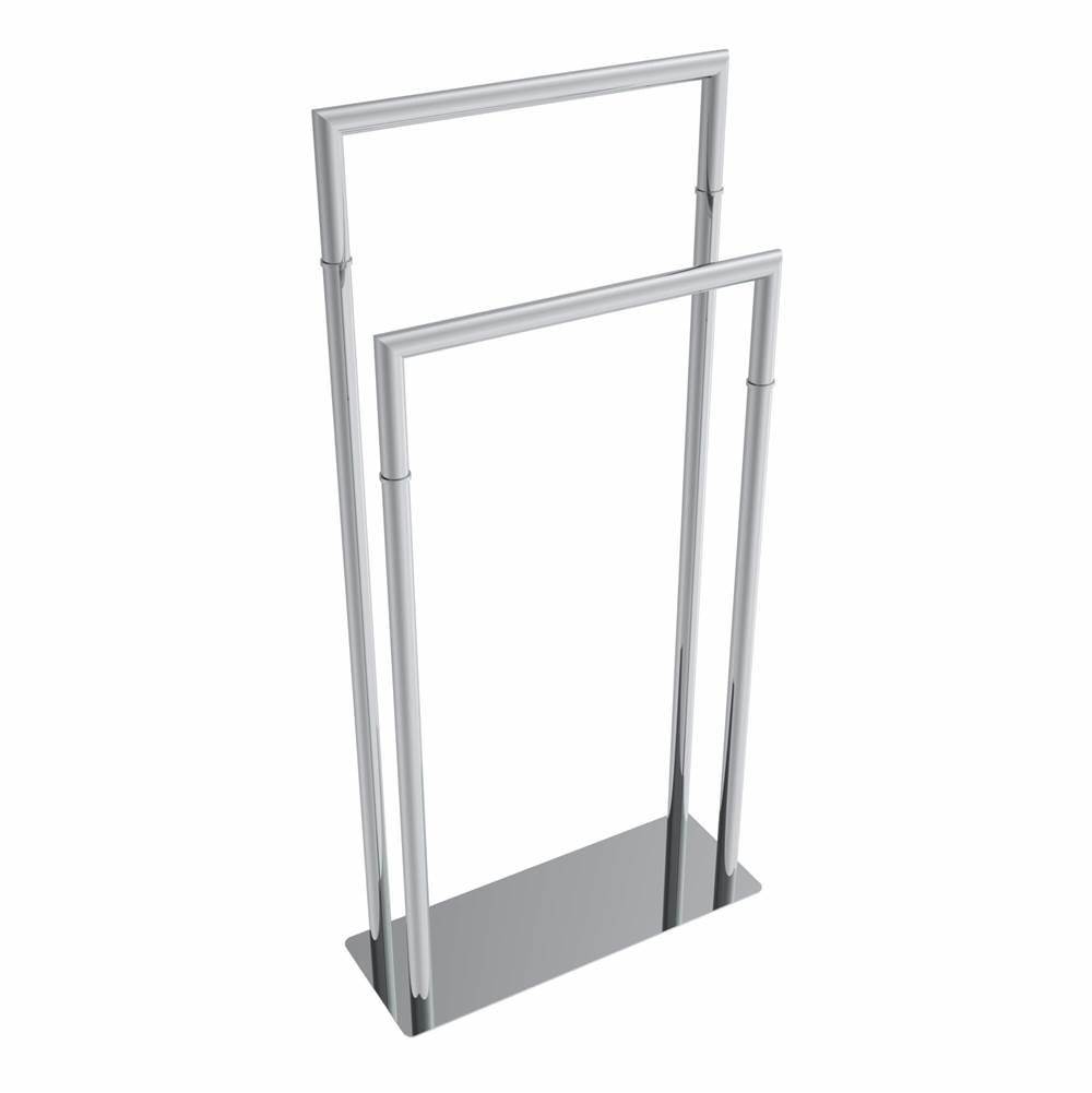 ICO Bath Round Freestanding Towel Stand - Chrome-shop