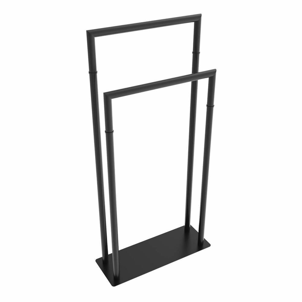 ICO Bath Round Freestanding Towel Stand - Matte Black-shop