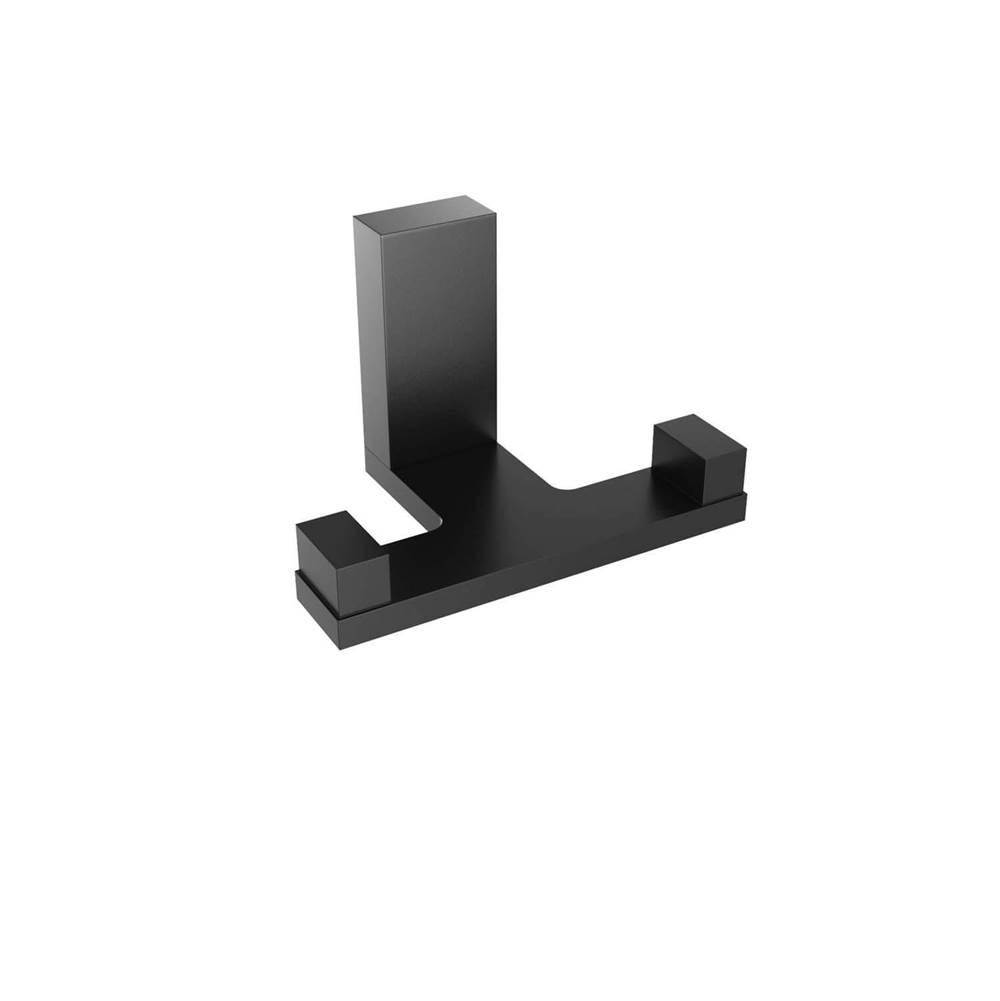 ICO Bath Erupt Double Towel Hook - Matte Black-related
