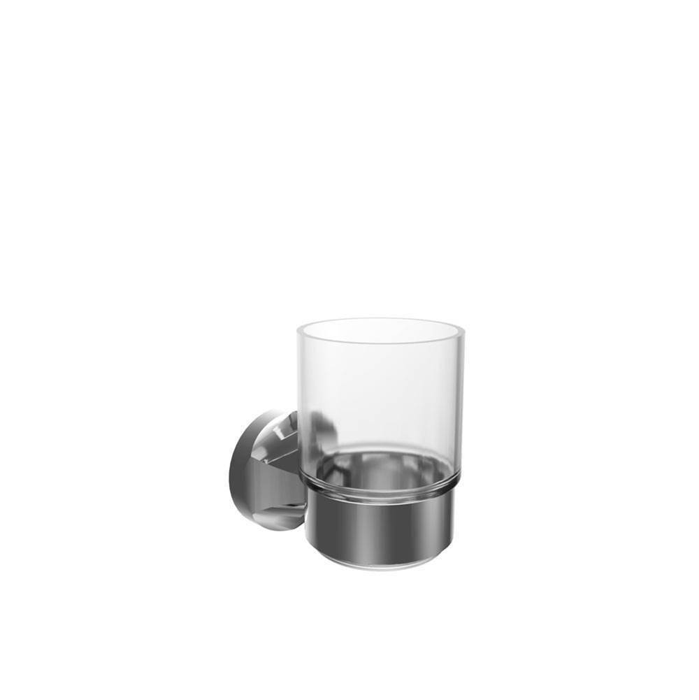 ICO Bath Magma Glass Tumbler - Chrome-related