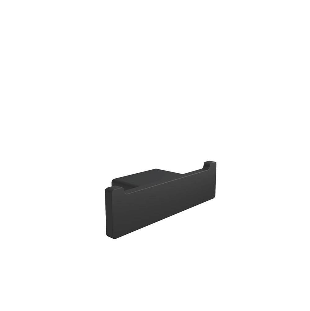 ICO Bath Cinder Double Towel Hook - Matte Black-shop