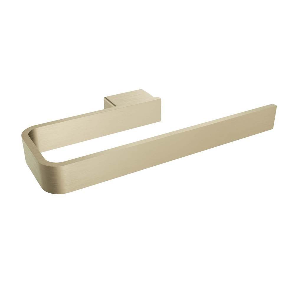 ICO Bath Cinder 8'' Towel Bar - Brushed Gold Light-shop