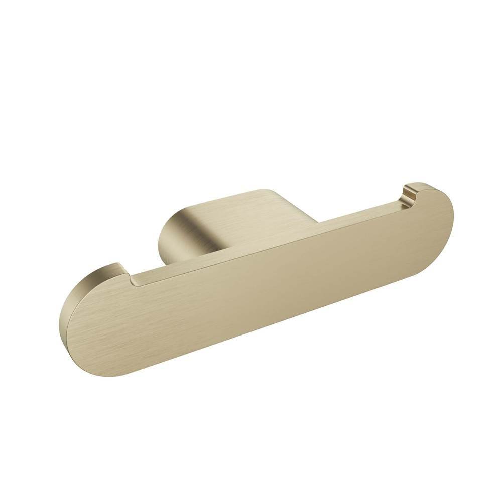 ICO Bath Flow Double Towel Hook - Brushed Gold Light-shop