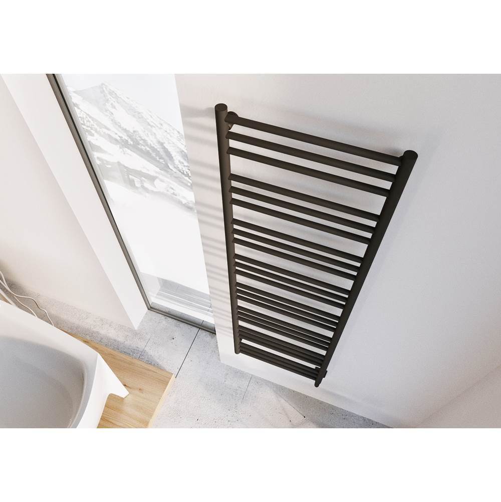ICO Bath 19.5''x64'' Sorano Electric Hardwired Towel Warmer - Matte Black-shop