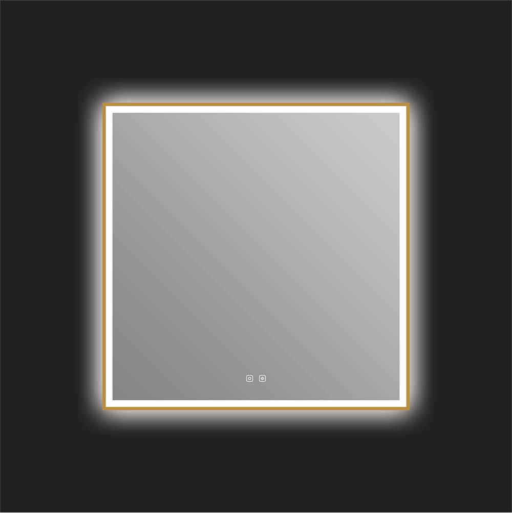 ICO Bath Eden 36'' x 36'' LED Mirror - Brushed Gold-related