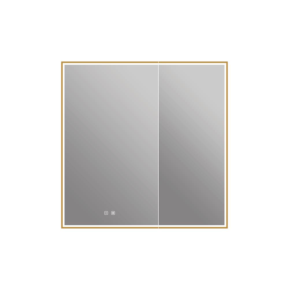 ICO Bath Nova 36'' x 36'' LED Medicine Cabinet - Brushed Gold-related