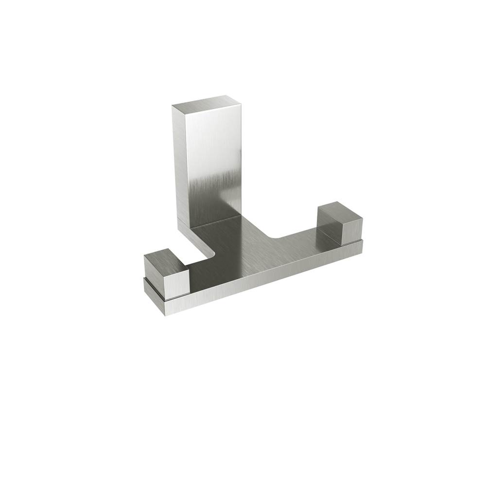 ICO Bath Fire Double Towel Hook - Brushed Nickel-related