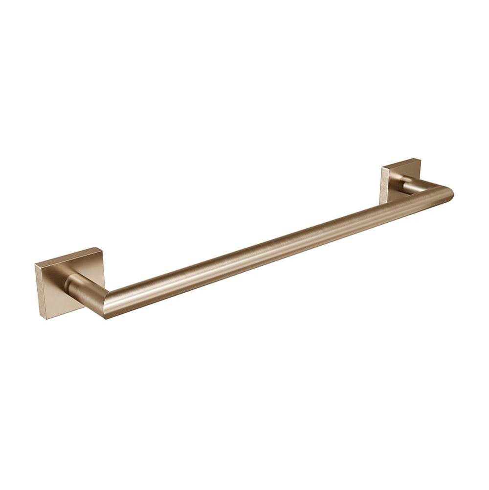 ICO Bath Crater 18'' Towel Bar - PVD Brushed Bronze-shop