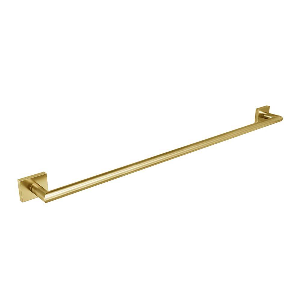 ICO Bath Crater 30'' Towel Bar - PVD Brushed Gold-shop