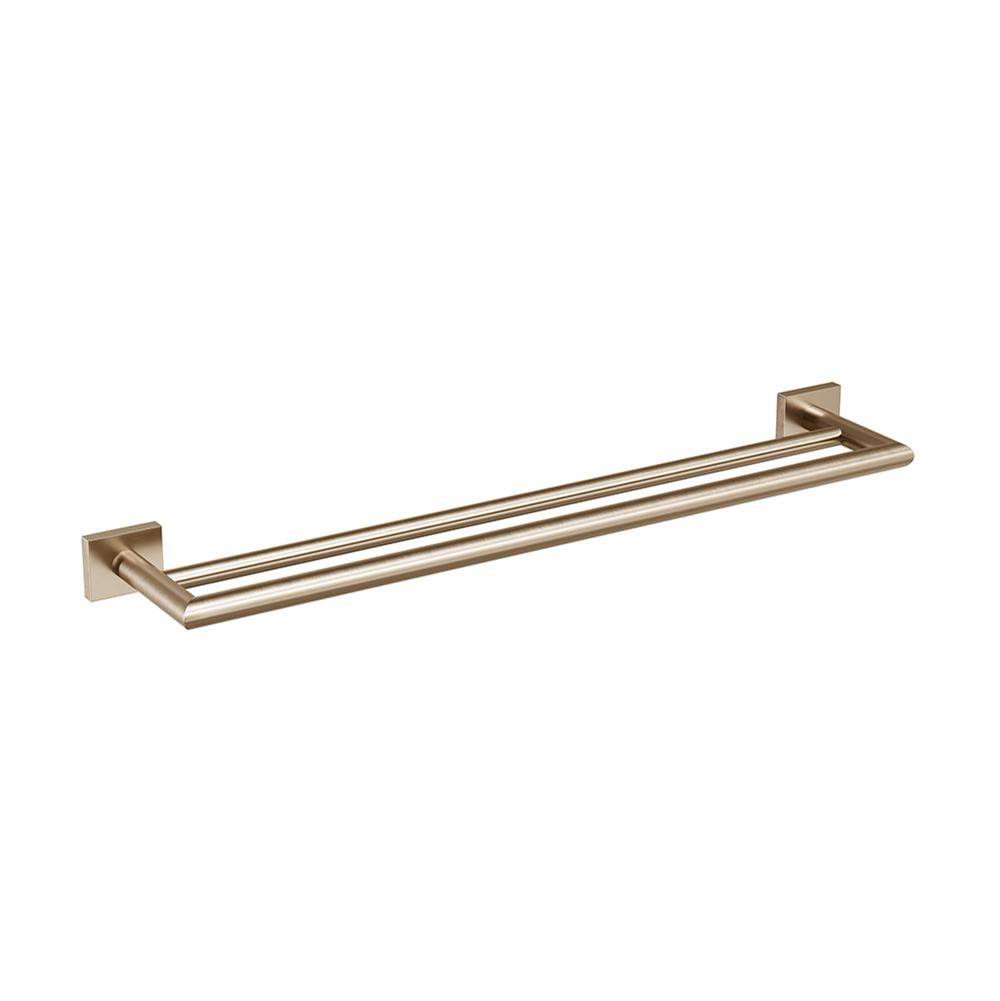 ICO Bath Crater 24'' Double Towel Bar - PVD Brushed Bronze-related
