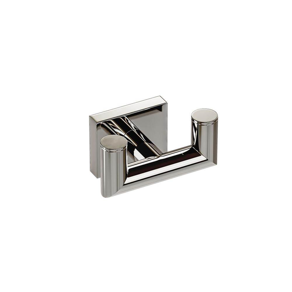 ICO Bath Crater Double Towel Hook - Polished Nickel-related