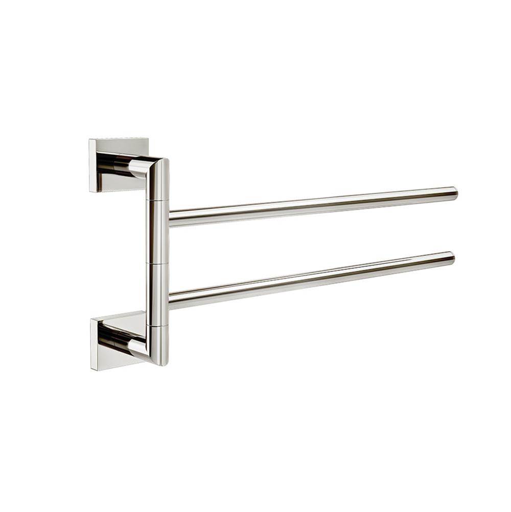 ICO Bath Crater Swivelling Towel Bar - Polished Nickel-shop