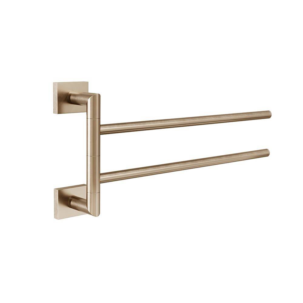 ICO Bath Crater Swivelling Towel Bar - PVD Brushed Bronze-shop