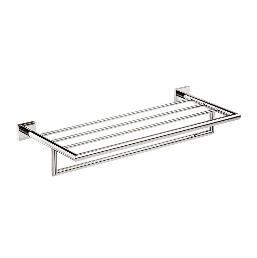 ICO Bath Crater Towel Shelf With Bar - Polished Nickel-related