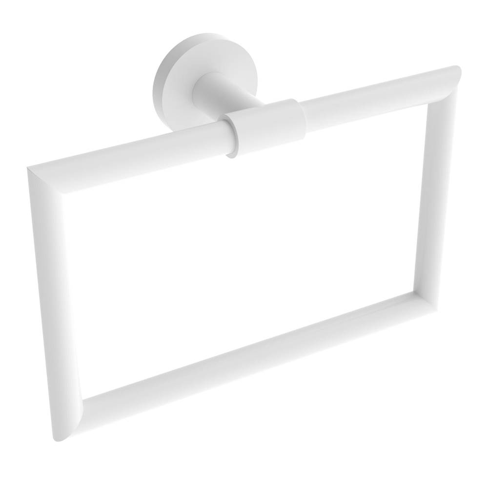 ICO Bath Summit Towel Ring - Matte White-shop