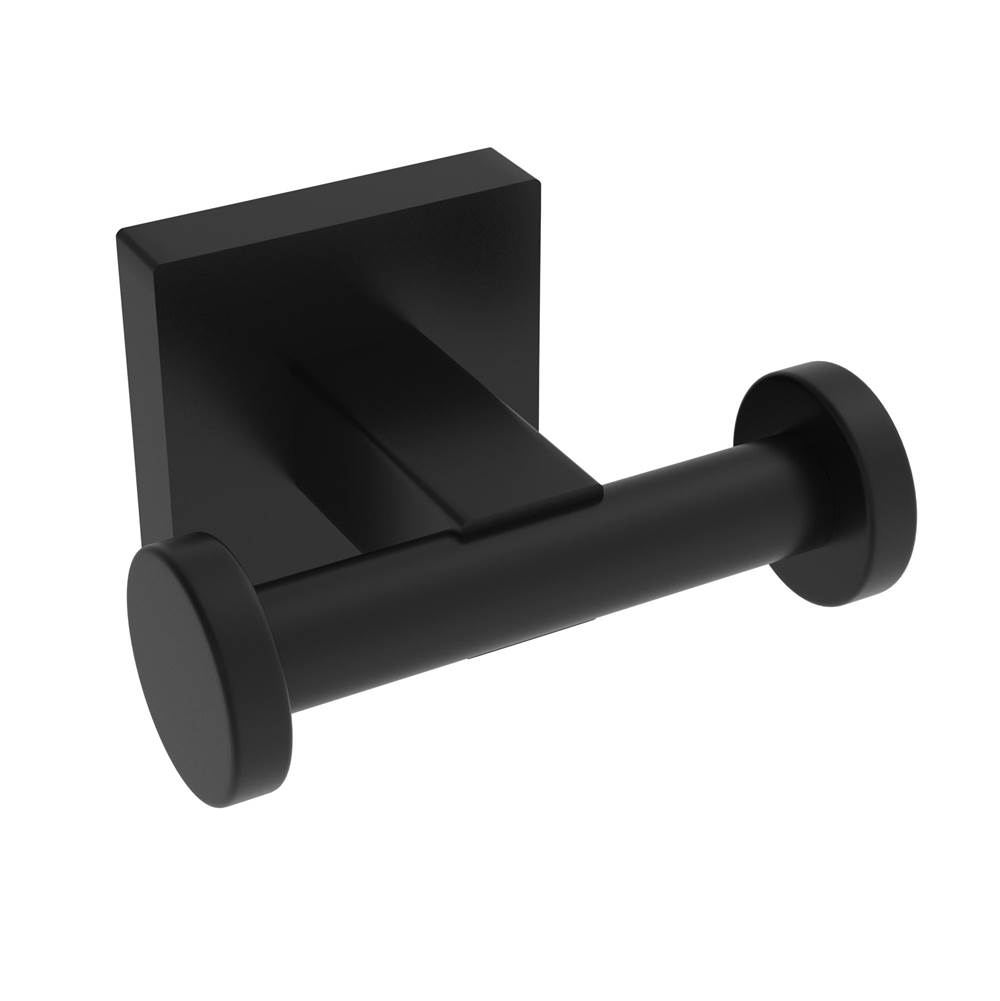 ICO Bath Heat Double Towel Hook - Matte Black-shop