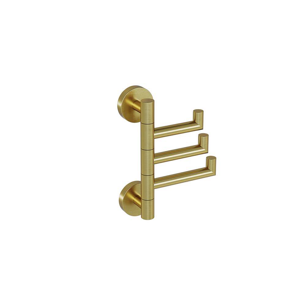 ICO Bath Lava Swivelling Towel Hook - PVD Brushed Gold-related