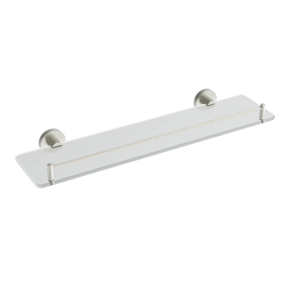 ICO Bath Lava Glass Shelf - Brushed Nickel-related