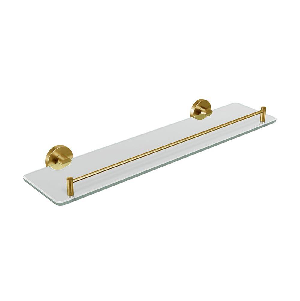 ICO Bath Lava Glass Shelf - PVD Brushed Gold-related