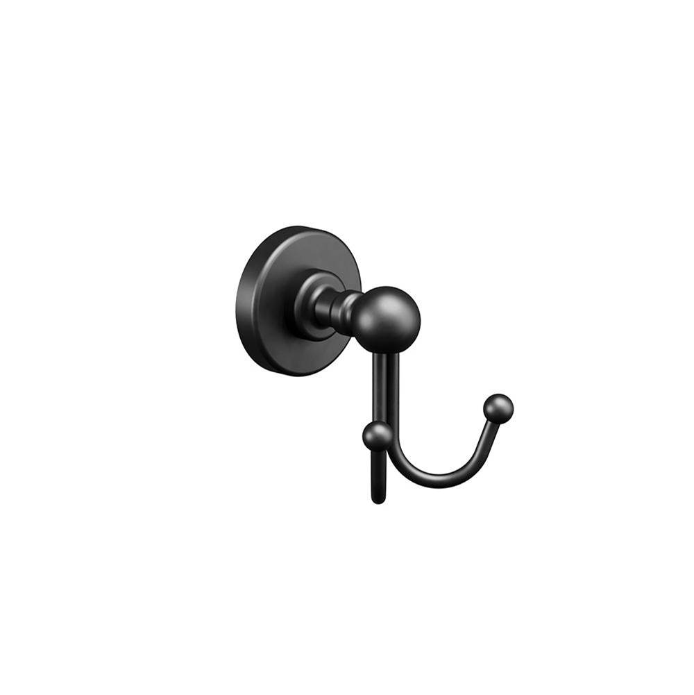 ICO Bath Ember Double Towel Hook - Matte Black-related
