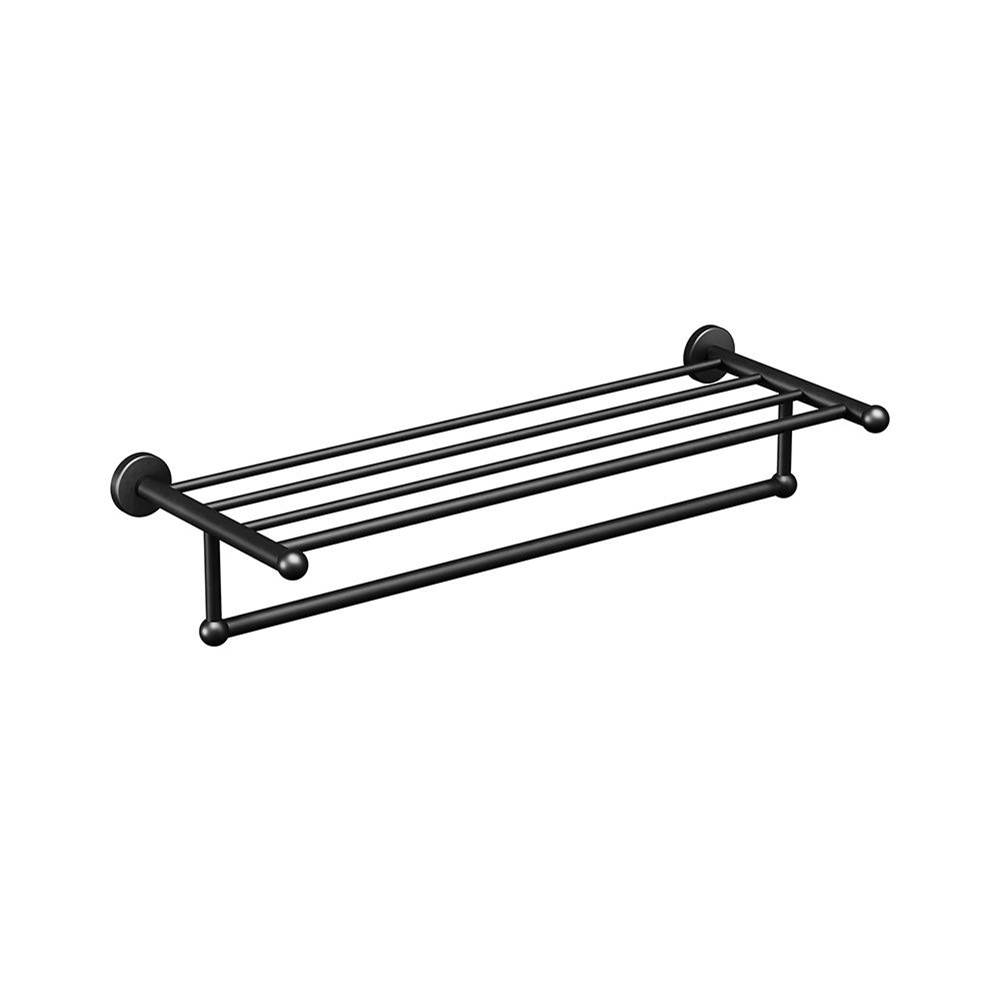 ICO Bath Ember Towel Shelf With Bar - Matte Black-related