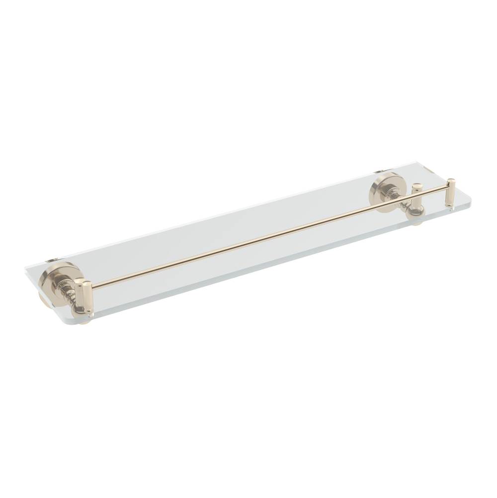 ICO Bath Ember Glass Shelf - Polished Nickel-shop