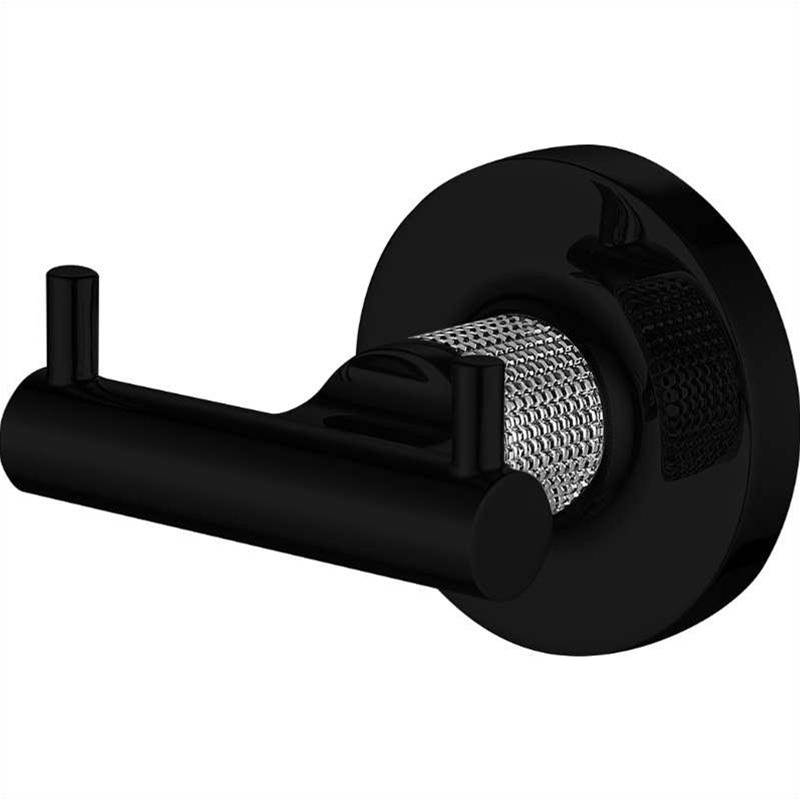 ICO Bath Blaze Double Towel Hook - Matte Black/PVD Brushed Gold-related