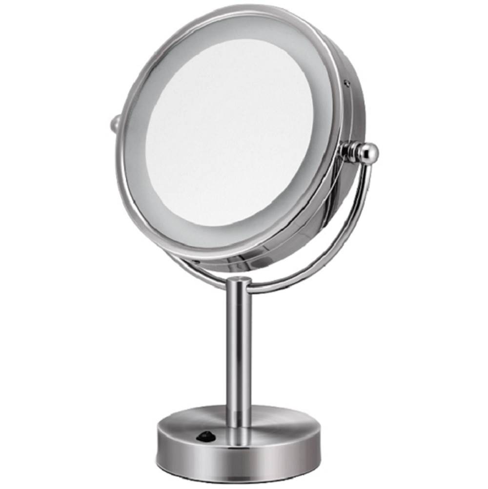 ICO Bath 8.5'' Double Sided Lighted Free-Standing Mirror - Brushed Nickel-related