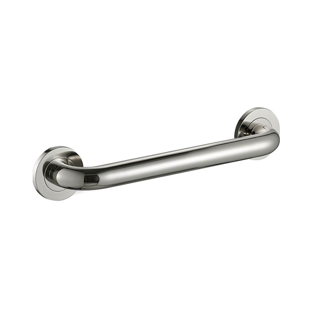 ICO Bath 12'' Round Grab Bar - Polished Nickel-shop