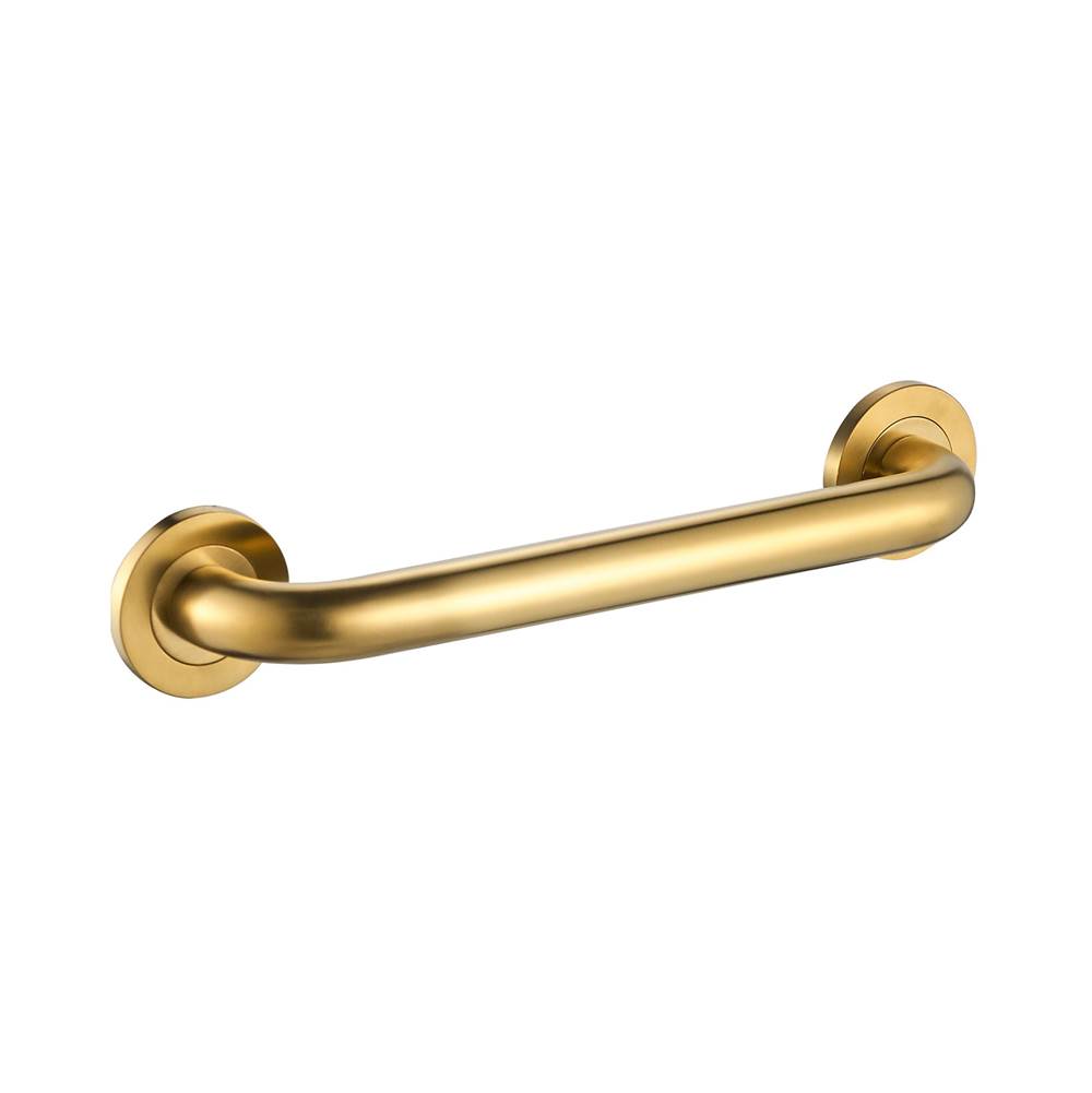ICO Bath 12'' Round Grab Bar - PVD Brushed Gold-related