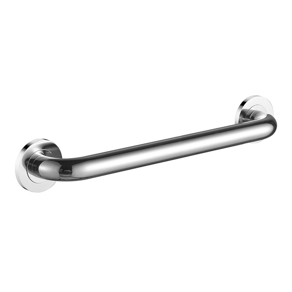 ICO Bath 18'' Round Grab Bar - Chrome-related