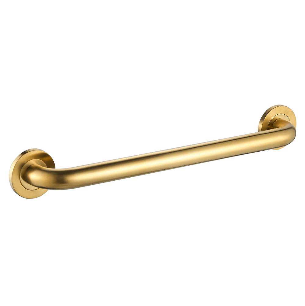 ICO Bath 24'' Round Grab Bar - PVD Brushed Gold-related