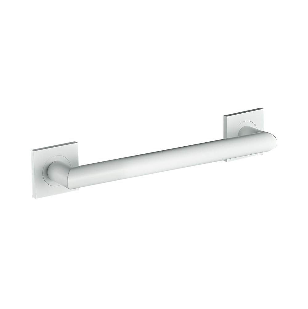 ICO Bath 12'' Crater Grab Bar - Matte White-shop