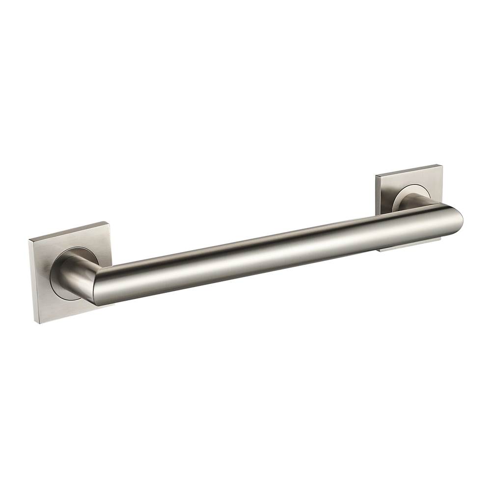 ICO Bath 18'' Crater Grab Bar - Brushed Nickel-related