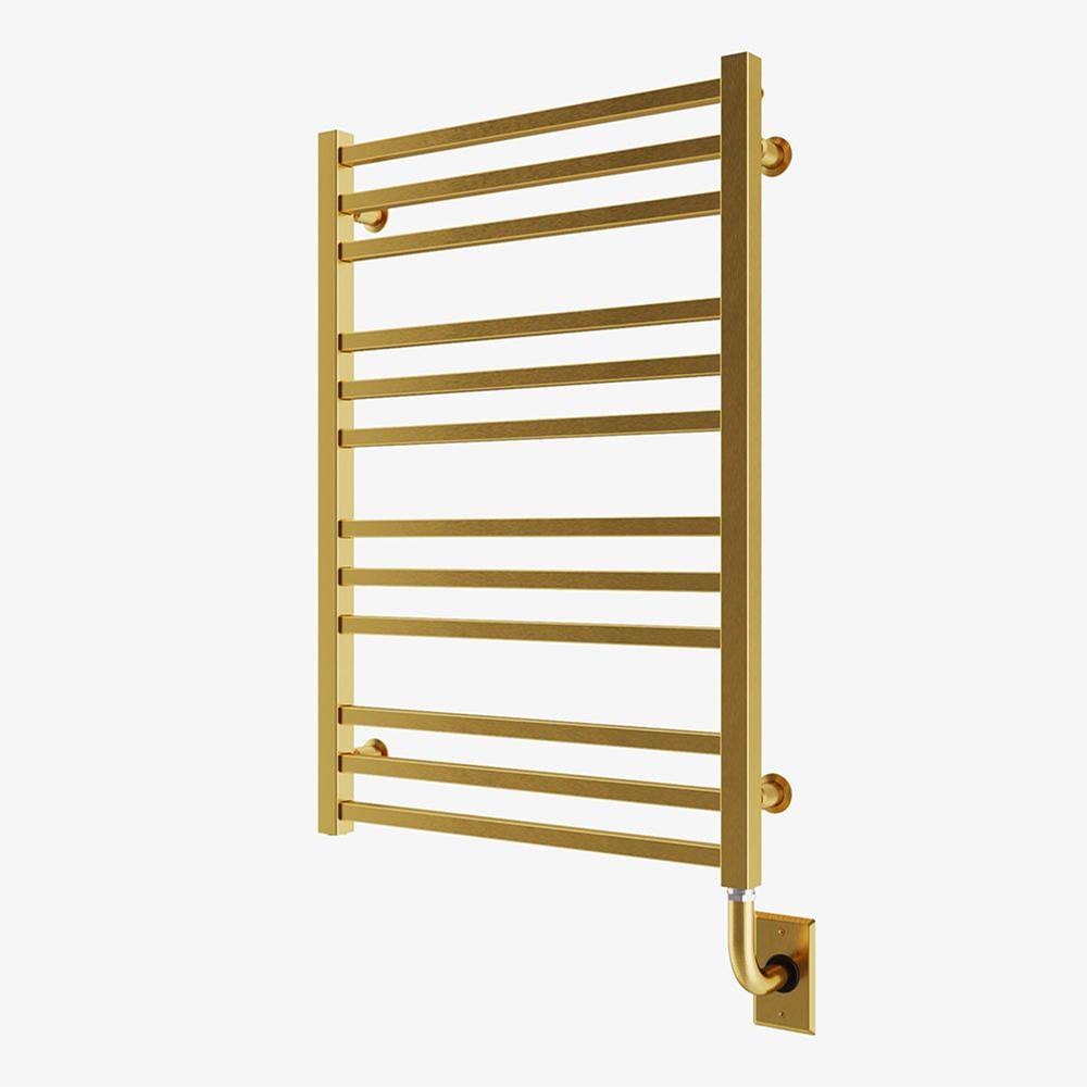 ICO Bath 23.5''x31'' Avento Electric Hardwired Towel Warmer - PVD Brushed Gold-related
