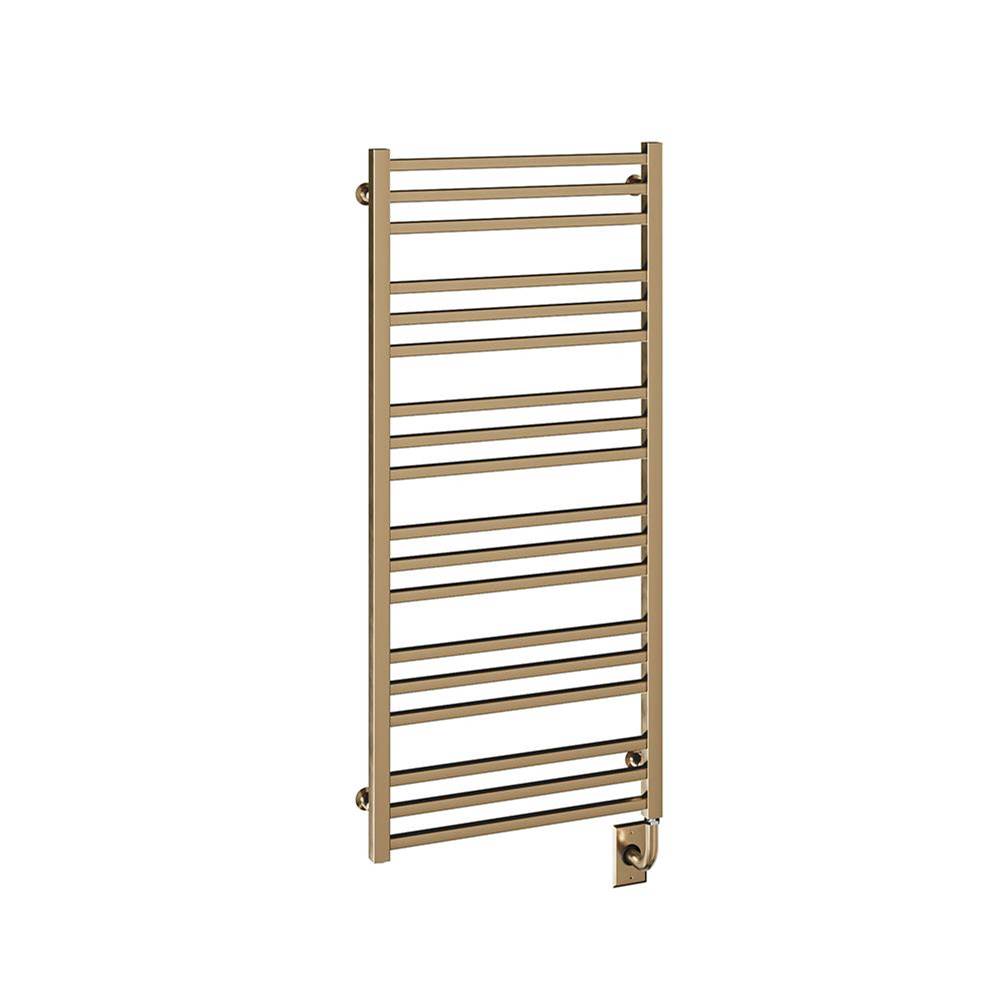 ICO Bath 23.5''x47.5'' Avento Electric Hardwired Towel Warmer - PVD Brushed Bronz-related