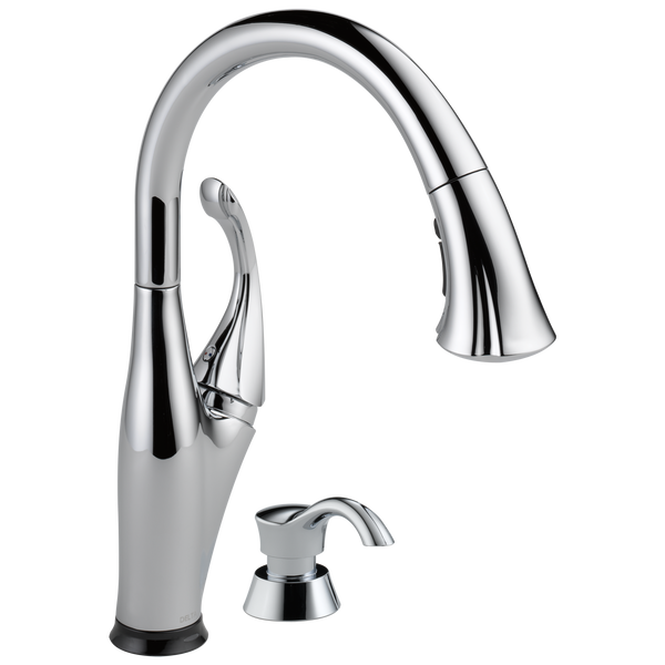 Addison™ Single Handle Pull-Down Kitchen Faucet With Touch2O® Technology And Soap Dispenser In Chrome MODEL#: 9192T-SD-DST-related