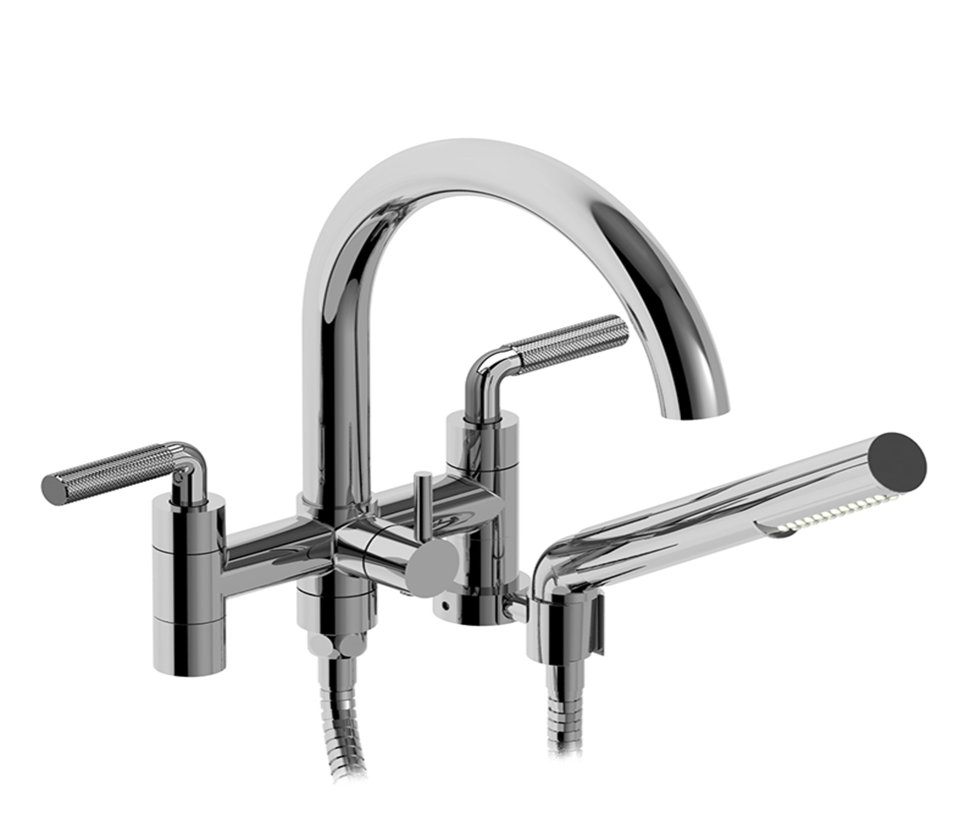 6" TUB FILLER WITH HAND SHOWER-related
