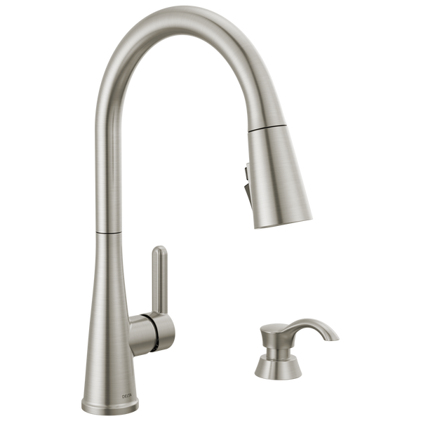 GREYDON™ Greydon™ Single Handle Pull-Down Kitchen Faucet With Soap Dispenser And ShieldSprayTechnology In Spotshield Stainless MODEL#: 19826Z-SPSD-DST-related