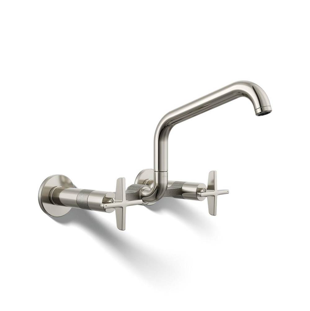 Billet™ Two-hole wall-mount bridge kitchen sink faucet-shop