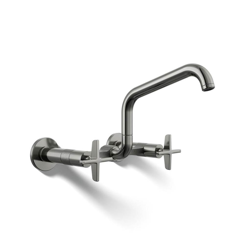 Billet™ Two-hole wall-mount bridge kitchen sink faucet-related