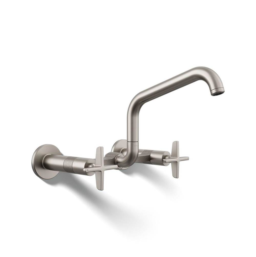 Billet™ Two-hole wall-mount bridge kitchen sink faucet-related
