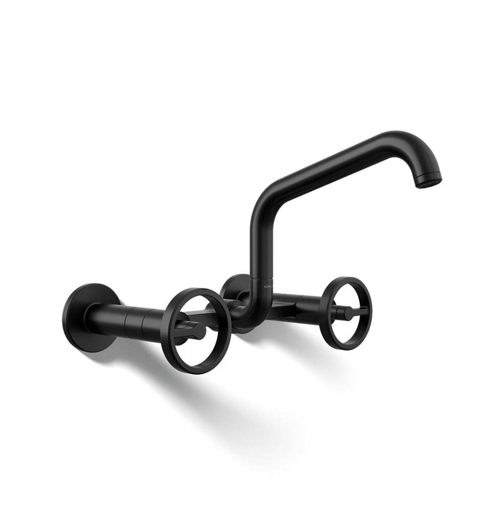 Billet™ Two-hole wall-mount bridge kitchen sink faucet-shop